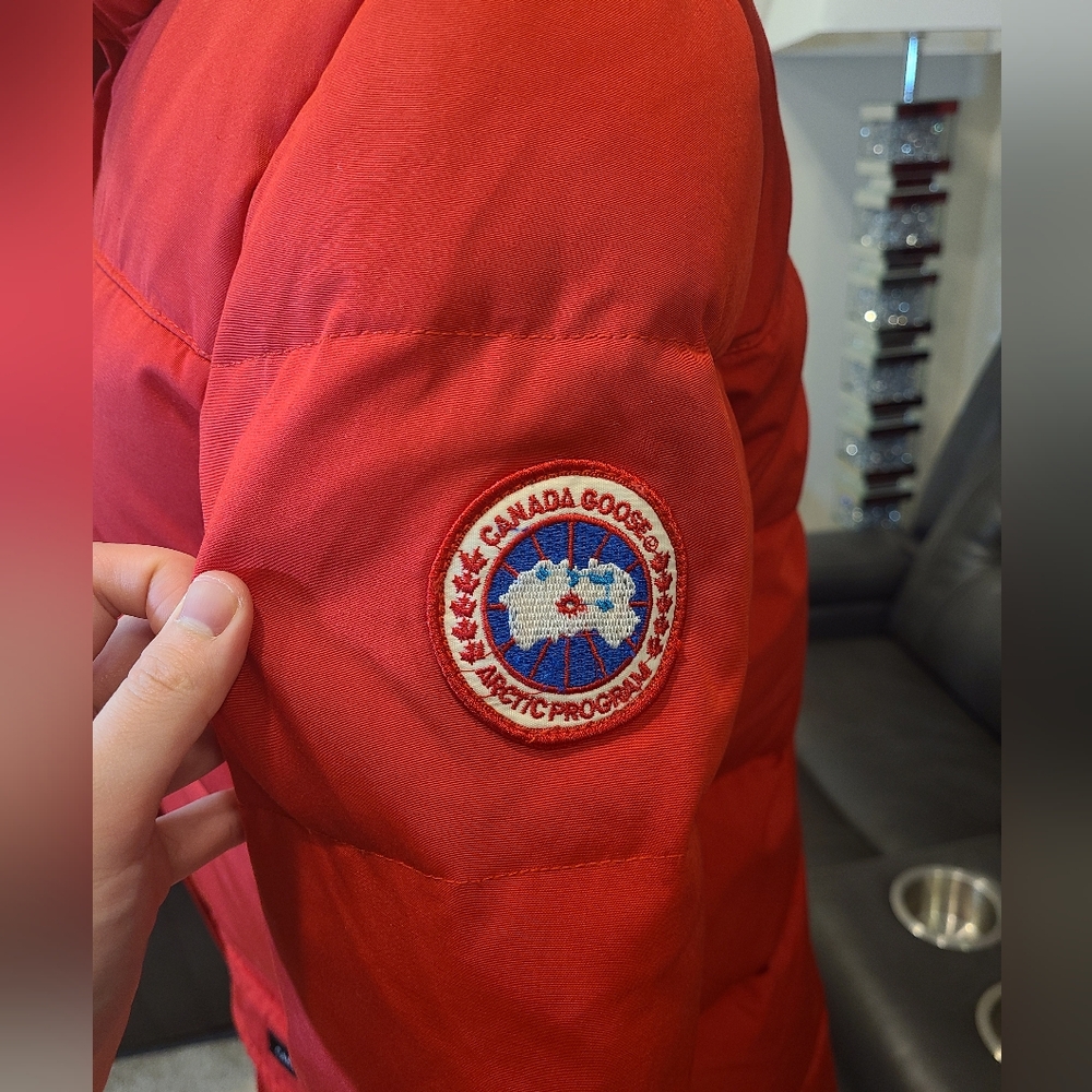 Canada Goose Red Puffer Jacket - Picture 8 of 14